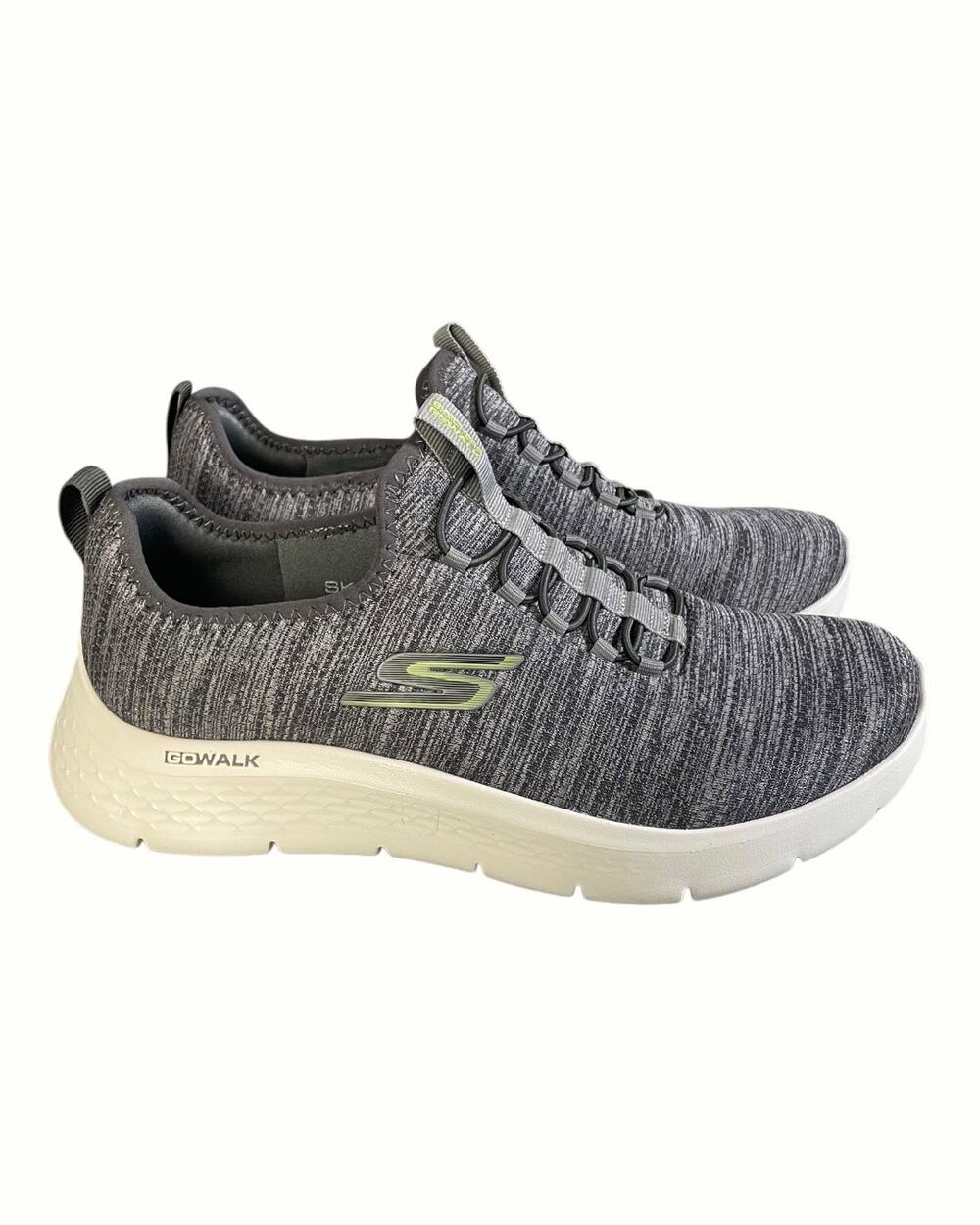 Skechers Men’s Size-8.5 Extra Wide Grey Go Walk Flex Athletic Slip On Shoes